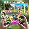 Soliom Hummingbird Feeder with Camera, Smart Feeder Camera with 2K Live View AI Identify, Leak Proof&Ant Moat&Bee Proof, Outdoor Pole/Hook Hanging, Ideal Gift for Family, 16 OZ Pink - Image 3