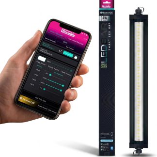Arcadia LumenIZE Jungle Dawn LED Bar 19" Long 24 Watts High Lumen Output – Smart LED Light Bars for Indoor Reptiles Terrariums, Plants and Bioactive Setups, Long Lasting Easy to Use Natural Lighting